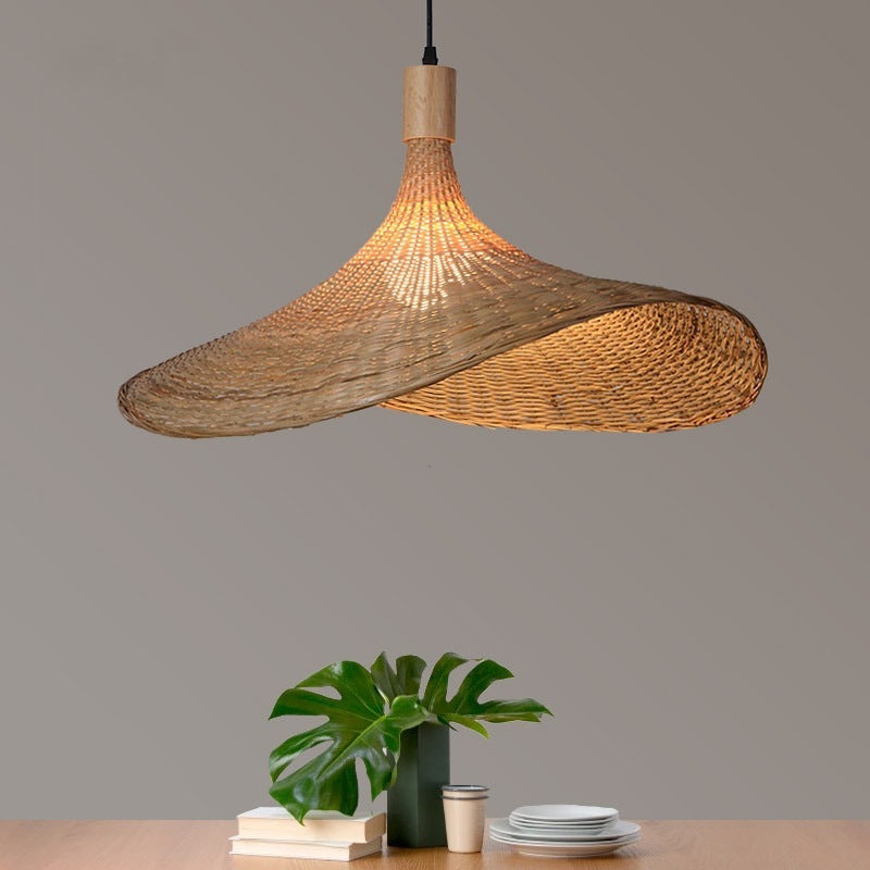 Japanese Style Bamboo Chandelier Lamps