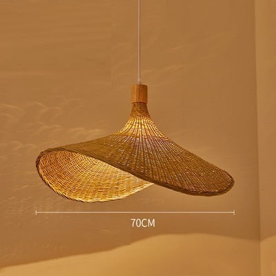 Japanese Style Bamboo Chandelier Lamps